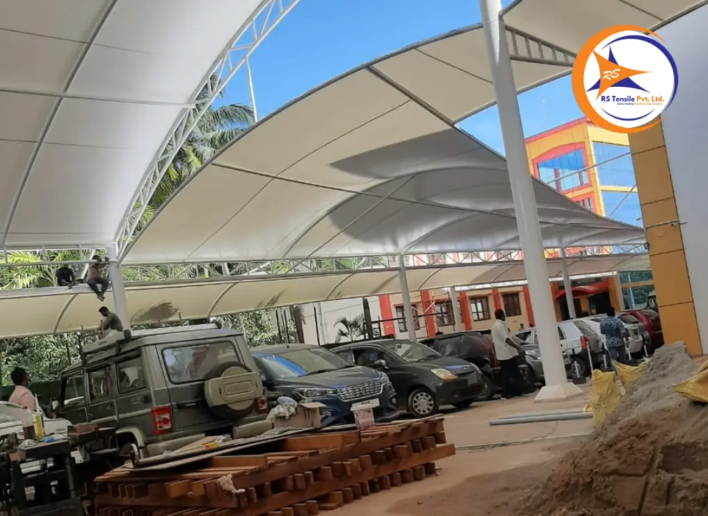Tensile Car Parking Structure Manufacturer